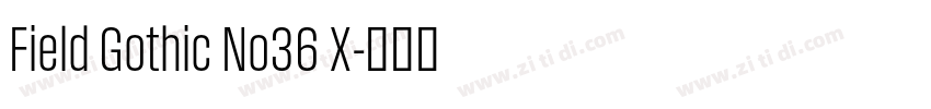 Field Gothic No36 X字体转换